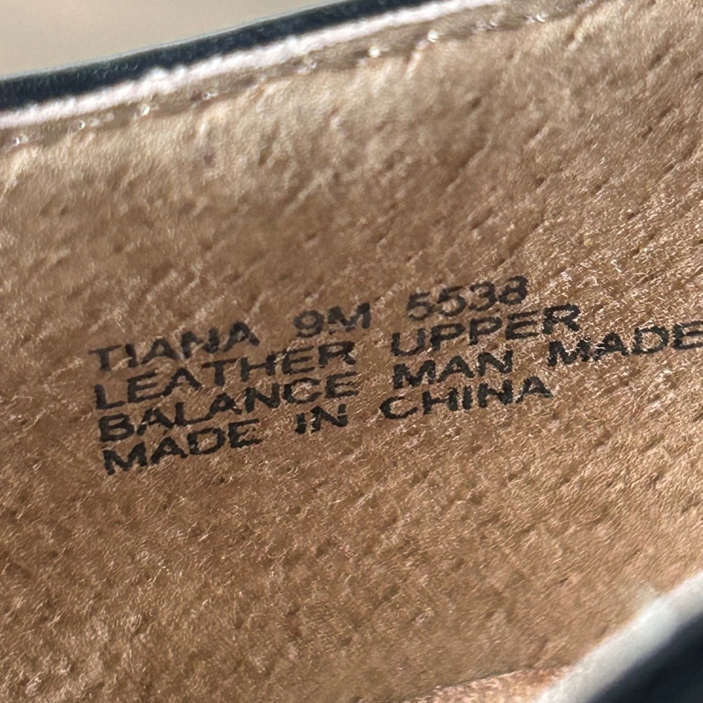 ABEO Shoes Womens 9M Tiana Black Leather Mary Jane Flats B.I.O.system Comfort - Picture 6 of 9